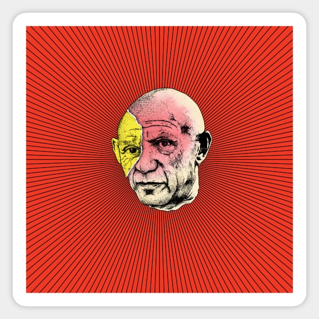 Picasso Sticker by rjartworks